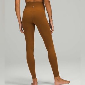 NWOT lululemon size 6 copper brown align leggings 25” inch inseam